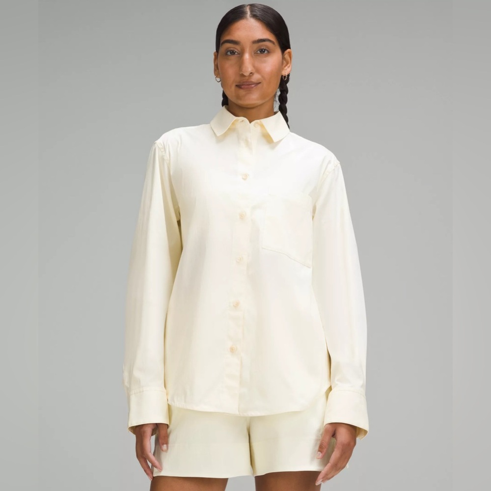 Women’s Lululemon Cream Button-Up Jacket